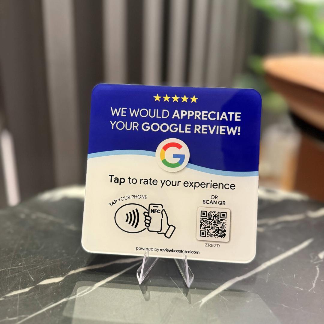 Google Review Plaque